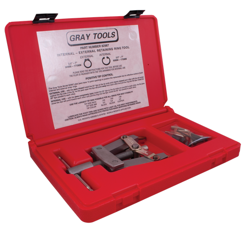 Internal external retaining ring tool for extra large retaining rings