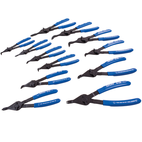 12 piece convertible snap ring plier set