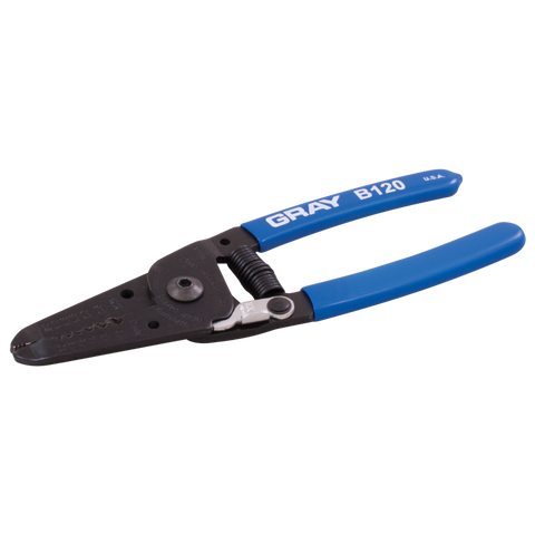Wire cutter stripper with lock