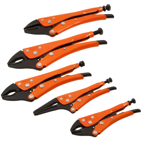 grip on 5 pieces general service set distributed by gray tools