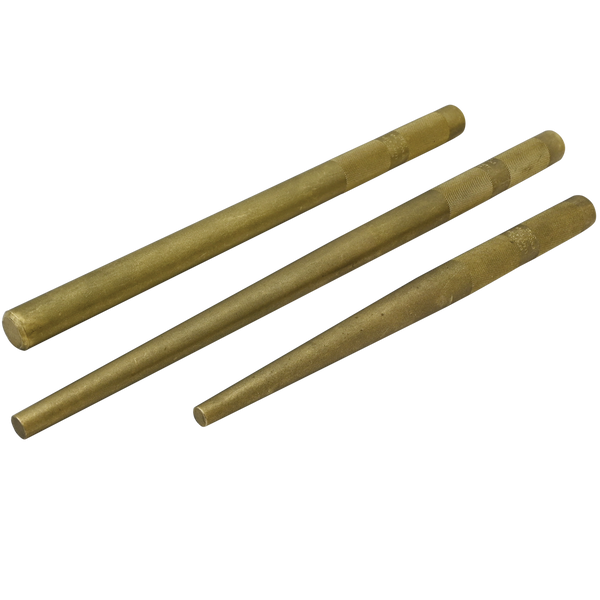 3 Piece Brass Drift & Line Up Punch Set