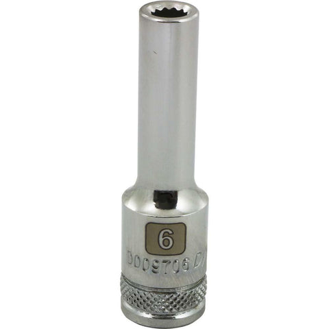 3/8" Drive 12 Point Metric, Deep Length, Chrome Sockets