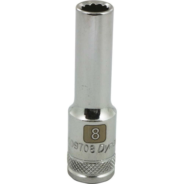 3/8" Drive 12 Point Metric, Deep Length, Chrome Sockets