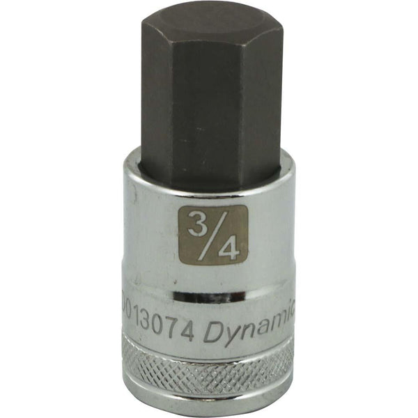 1/2" Drive SAE Hex Head Standard Length, Chrome Bit Sockets