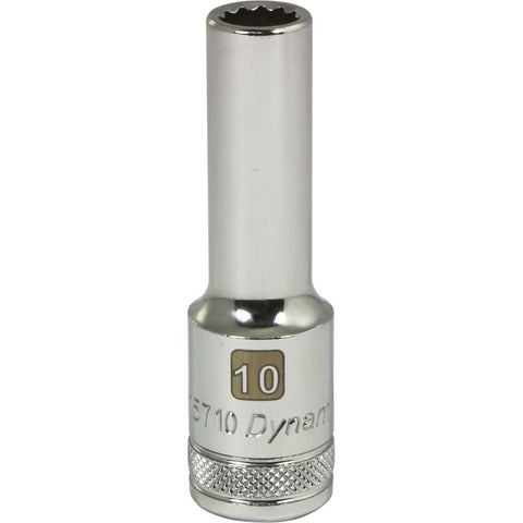 1/2" Drive 12 Point Metric, Deep Length, Chrome Sockets