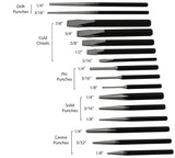 16 Piece Punch And Chisel Set