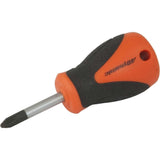 Phillips® Stubby Screwdrivers With Comfort Grip Handle