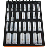 1/4”, 3/8” & 1/2” Drive SAE Deep Chrome Sockets