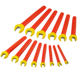 Insulated 14 Piece SAE Open End Wrench Set