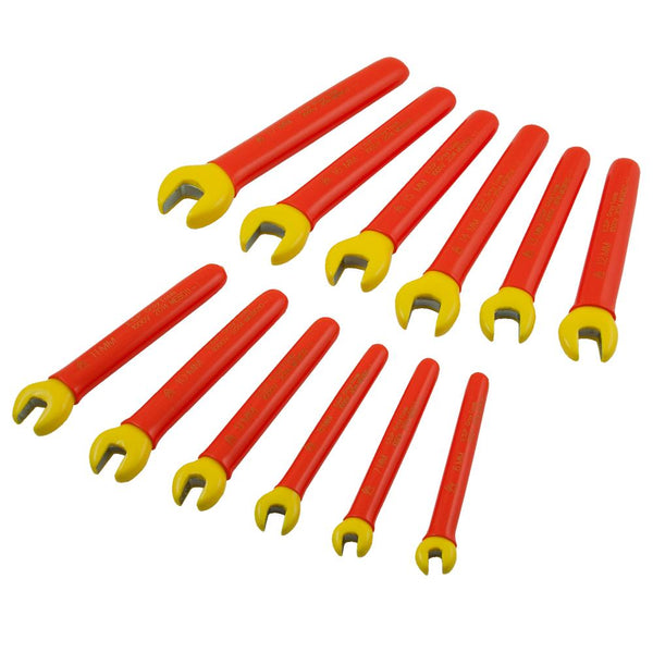 Insulated 12 Piece Metric Open End Wrench Set