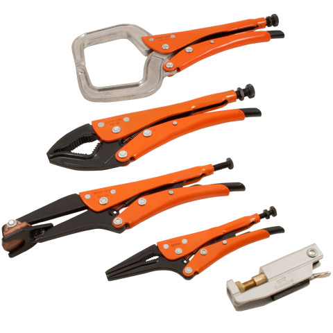 grip on 5 pieces welders set distributed by gray tools