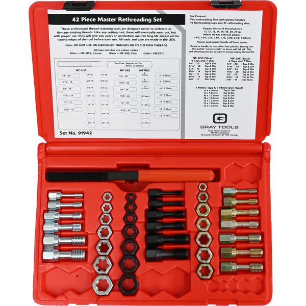 42 Piece Rethreading Kit – Dynamic Tools Online