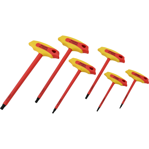 6 Piece Metric Insulated T-Handle Hex Key Set