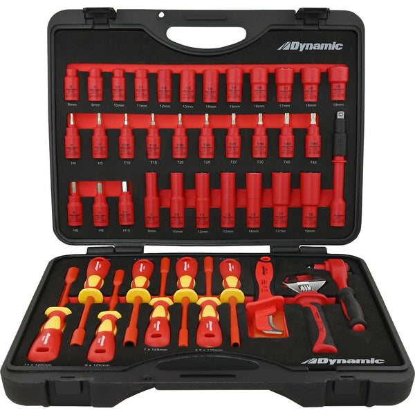 44 Piece Insulated Socket & Tool Set, 1000V Insulated