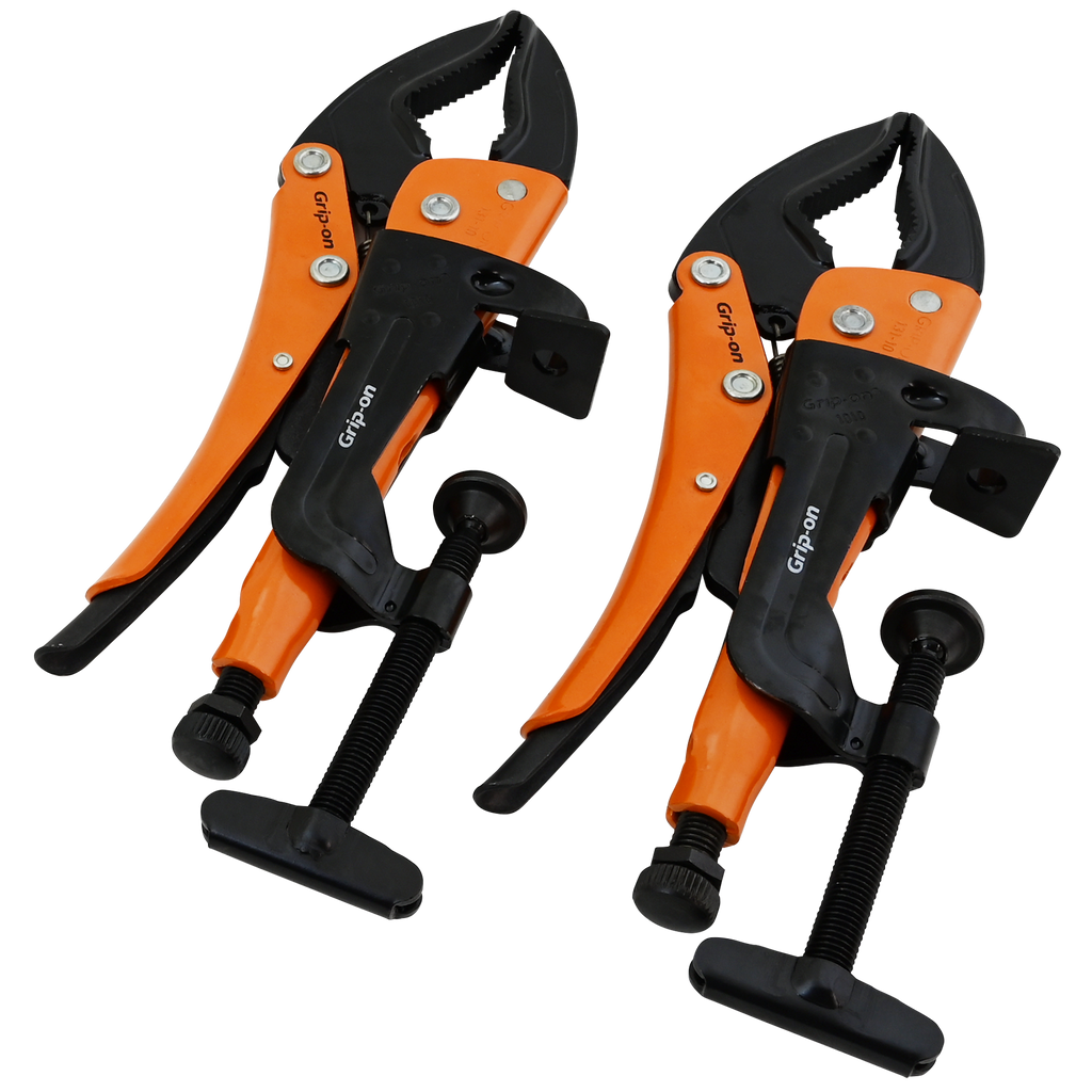 Gripon® 2 Piece Hands Free Locking Plier Set Dynamic Tools Online