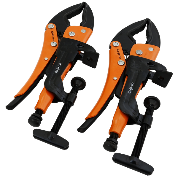 Gripon® 2 Piece Hands Free Locking Plier Set Dynamic Tools Online