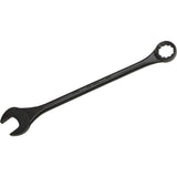 12 Point SAE Round Shank Large Combination Wrenches - 15° Offset - Black Oxide Finish