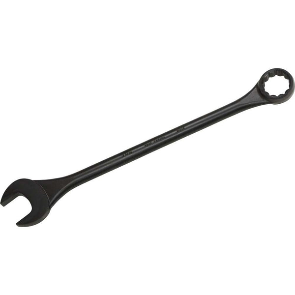 12 Point SAE Round Shank Large Combination Wrenches - 15° Offset - Black Oxide Finish