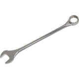 12 Point SAE Round Shank Large Combination Wrenches - 15° Offset - Satin Chrome Finish