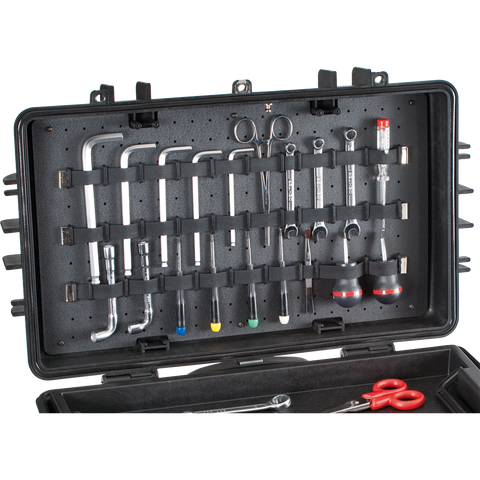 Top Lid Tool Panel For Mobile Tool Chests With Customizable Bands
