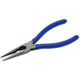 Straight Needle Nose Pliers with Cutter, with Vinyl Grips