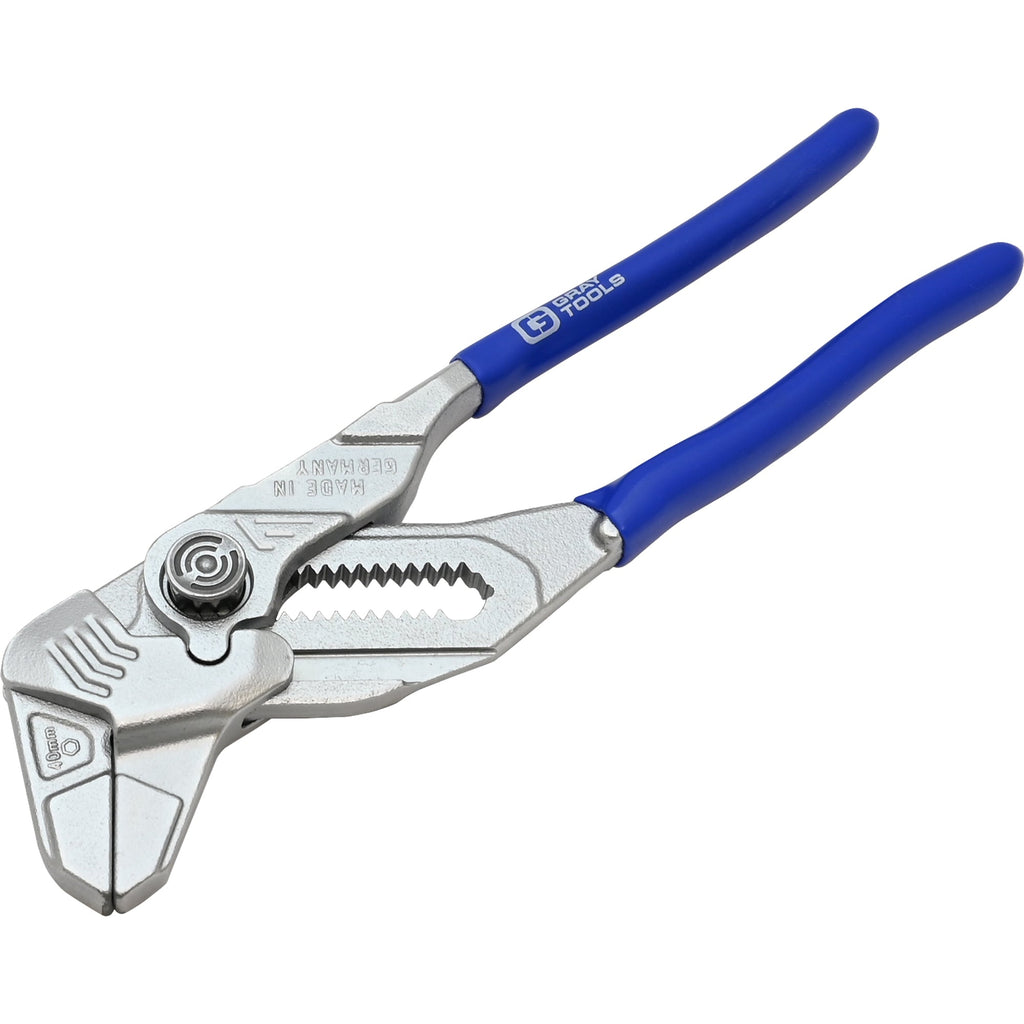 7 Pliers Wrench, Smooth Jaws, 2 Maximum Jaw Opening, SAE and Metric Scales, Thin Profile, Made in Germany (Length: 7)