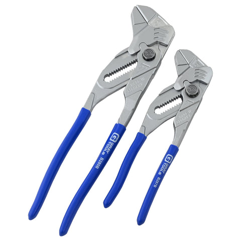 2 Piece Pliers Wrench Set, 7" & 10", Smooth Jaws