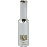 1/4" Drive 6 Point Metric Deep Length Chrome Sockets