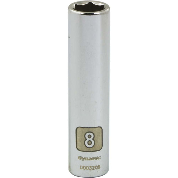 1/4" Drive 6 Point Metric Deep Length Chrome Sockets