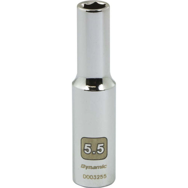 1/4" Drive 6 Point Metric Deep Length Chrome Sockets