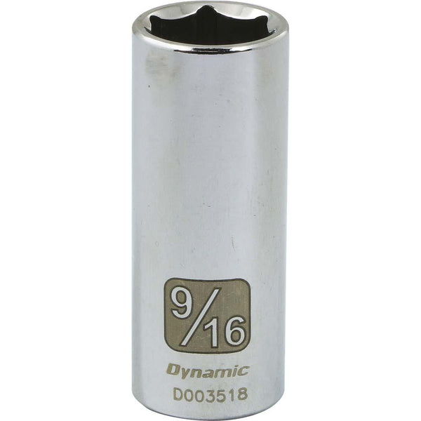 1/4" Drive 6 Point SAE Deep Length Chrome Sockets
