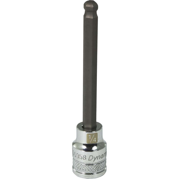 3/8" Drive SAE Hex Head Long Length Ball Nose, Chrome Bit Sockets