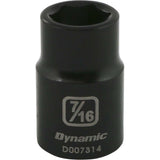 3/8" Drive 6 Point SAE Standard Length Impact Sockets