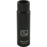 3/8" Drive 6 Point SAE Deep Length Impact Sockets