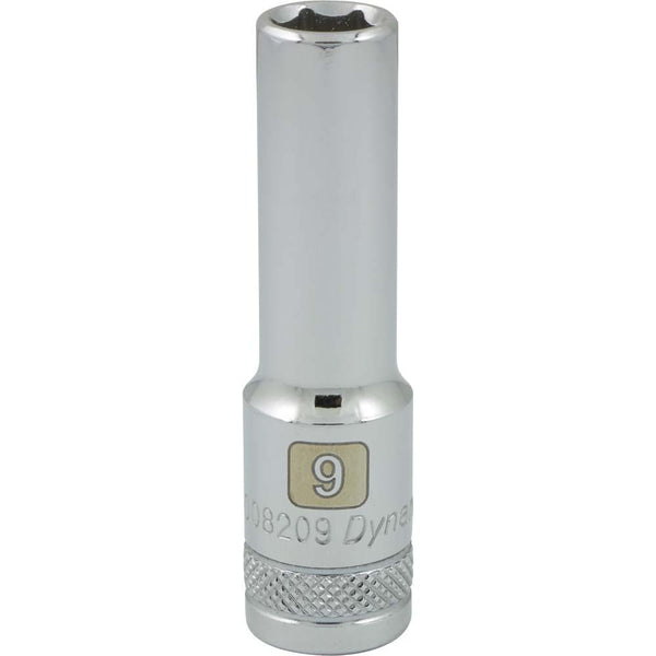 3/8" Drive 6 Point Metric, Deep Length, Chrome Sockets