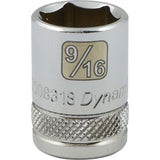 3/8" Drive 6 Point SAE, Standard Length, Chrome Sockets