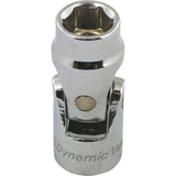 3/8" Drive 6 Point Metric Chrome Universal Joint Sockets