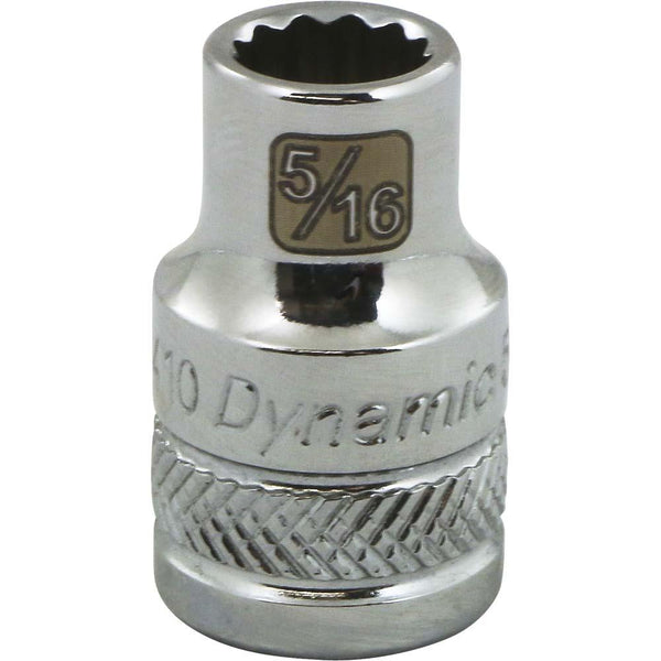 3/8" Drive 12 Point SAE Standard Length, Chrome Sockets