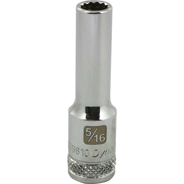3/8" Drive 12 Point SAE Deep Length Chrome Sockets