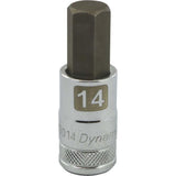 1/2" Drive Metric Hex Head, Standard Length, Chrome Bit Sockets
