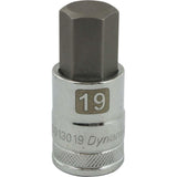 1/2" Drive Metric Hex Head, Standard Length, Chrome Bit Sockets