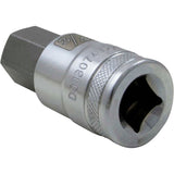 1/2" Drive SAE Hex Head Standard Length, Chrome Bit Sockets