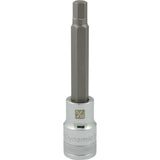 1/2" Drive SAE Hex Head Long Length Chrome Bit Sockets