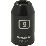 1/2" Drive 6 Point Metric, Standard Length, Impact Sockets