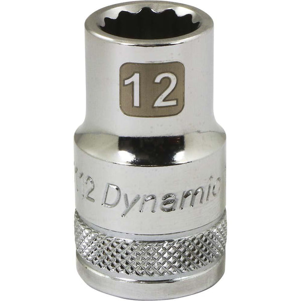 1/2" Drive 12 Point Metric, Standard Length, Chrome Sockets
