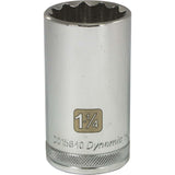 1/2" Drive 12 Point SAE, Deep Length, Chrome Sockets