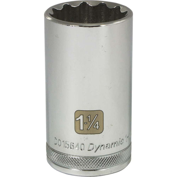 1/2" Drive 12 Point SAE, Deep Length, Chrome Sockets