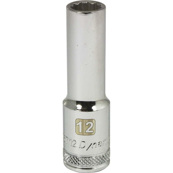 1/2" Drive 12 Point Metric, Deep Length, Chrome Sockets