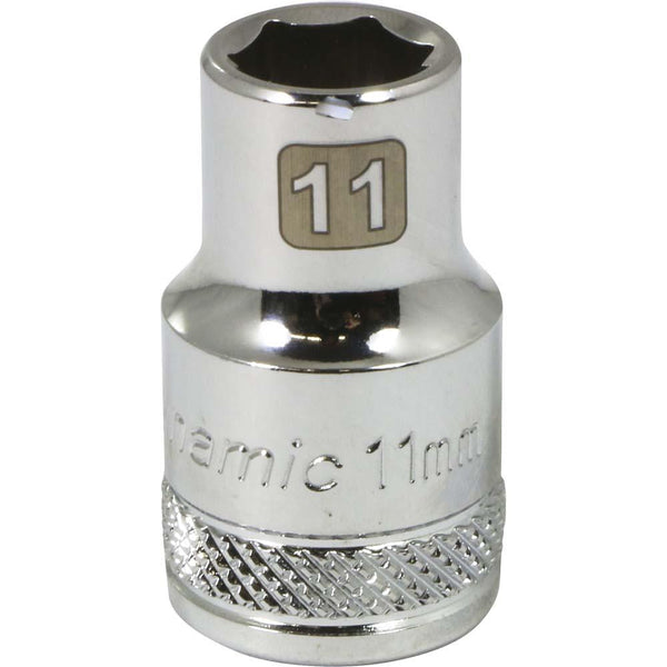 1/2" Drive 6 Point Metric, Standard Length, Chrome Sockets