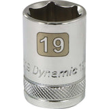 1/2" Drive 6 Point Metric, Standard Length, Chrome Sockets